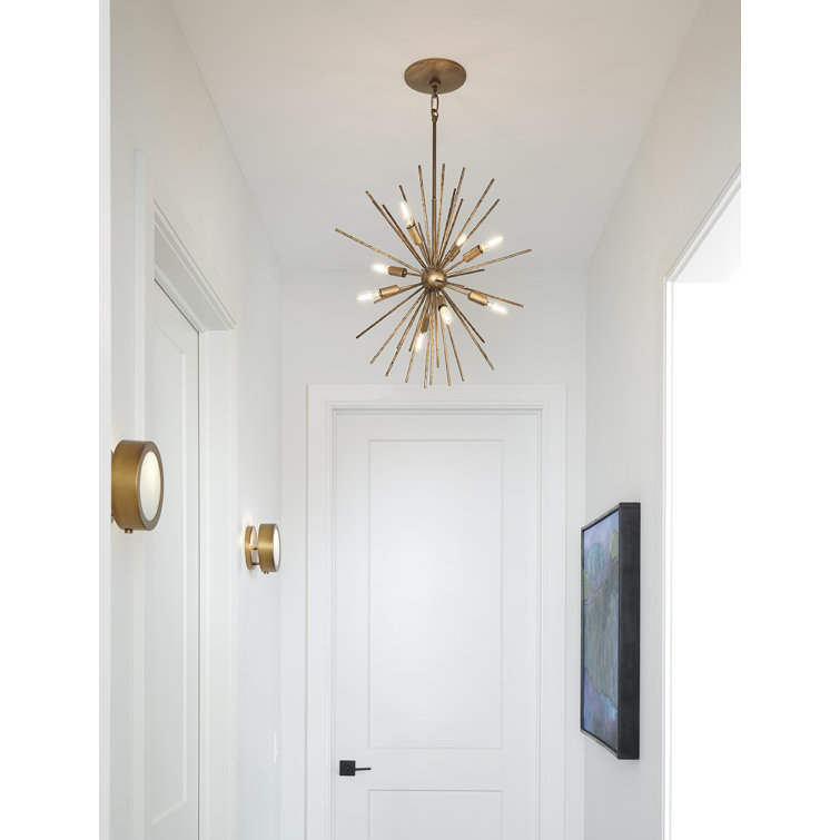 Heritage Brass Dimmable Sconce with Etched Opal Glass