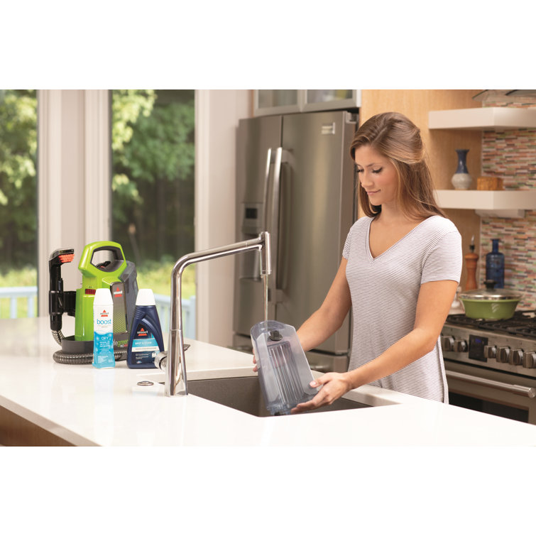 Bissell Green Portable Handheld Upholstery Steamer Cleaner