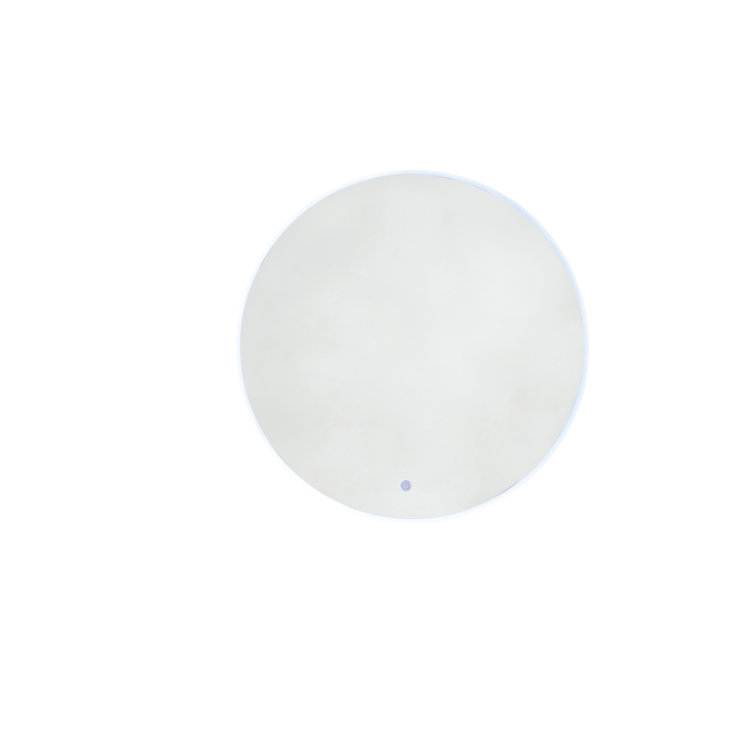 Orlando 36" Frosted Acrylic Circular LED Lighted Mirror