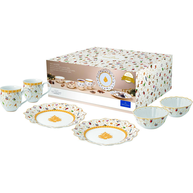 Toy's Delight Porcelain Breakfast Set for 2 - Anniversary Edition