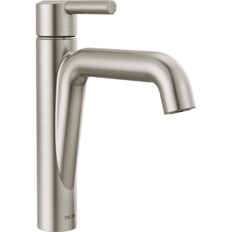 Delta Nicoli Sleek Stainless Steel Single Handle Bathroom Faucet