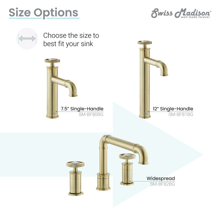 Avallon Brushed Gold Single-Handle Bathroom Faucet