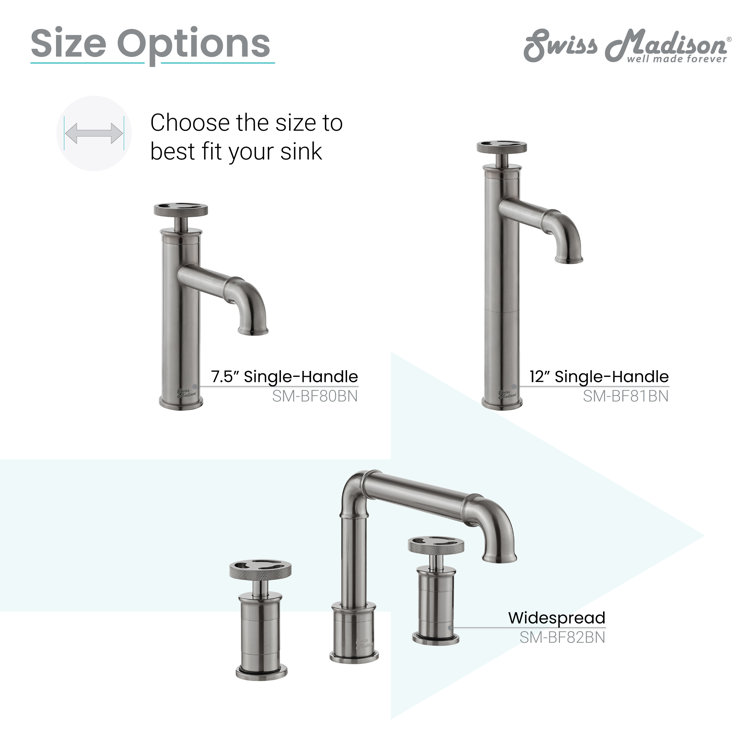 Avallon 8" Brushed Nickel Widespread Bathroom Faucet
