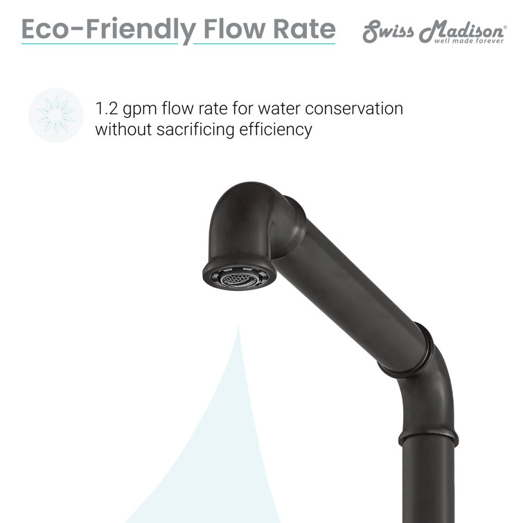 Avallon Matte Black Double-Handle Widespread Bathroom Faucet