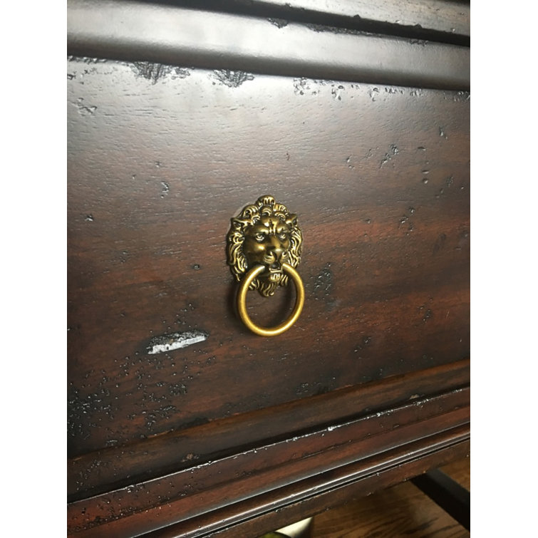Lancaster Hand Polished Brass Lion Head Ring Pull