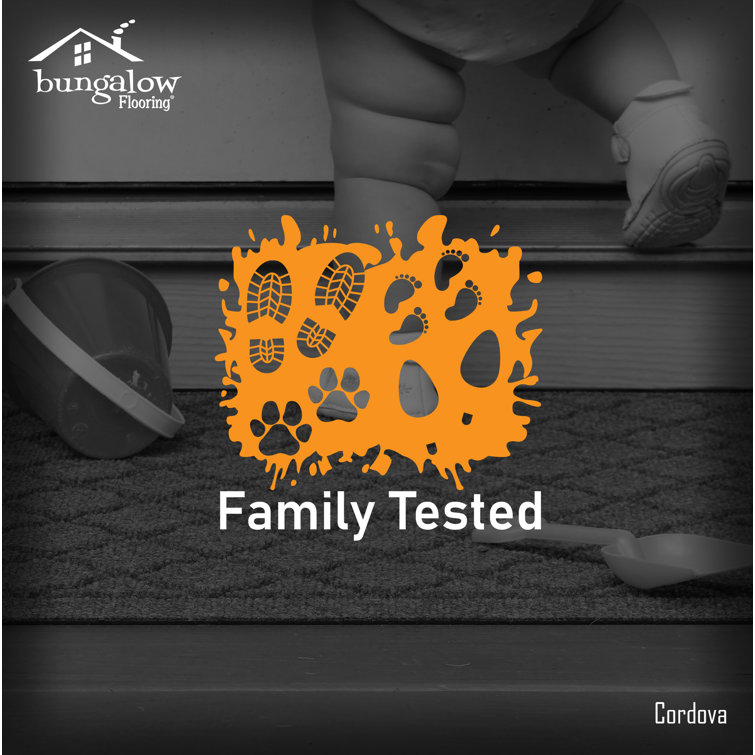 Charcoal Polypropylene Non-Slip Outdoor Doormat with Rubber Backing