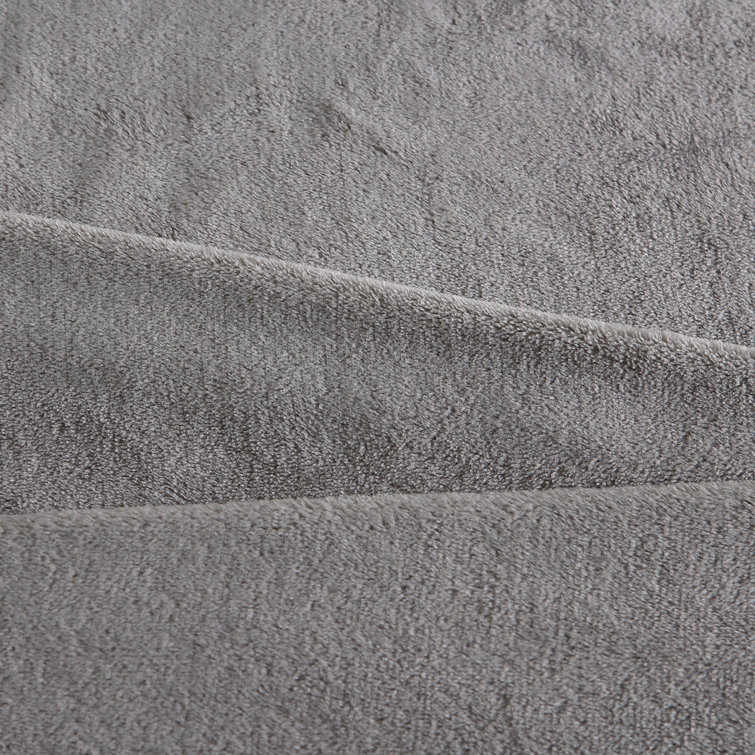 Cozy Comfort Full-Size Ultra Soft Fleece Blanket in Classic Grey