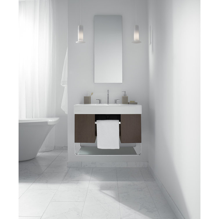 Catalan Frameless 36" Aluminum Medicine Cabinet with Adjustable Shelves