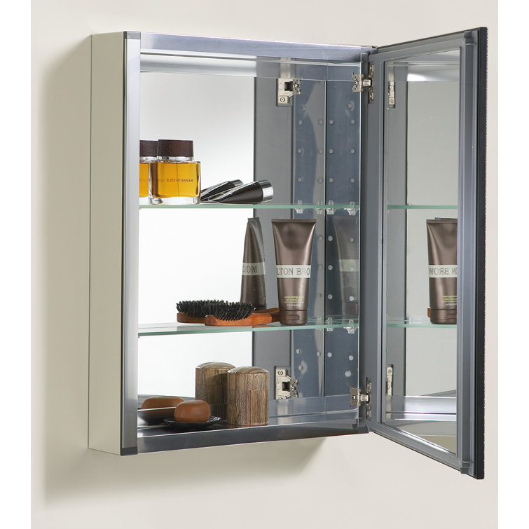 Elegant Oil-Rubbed Bronze Aluminum Medicine Cabinet with Mirrored Interior