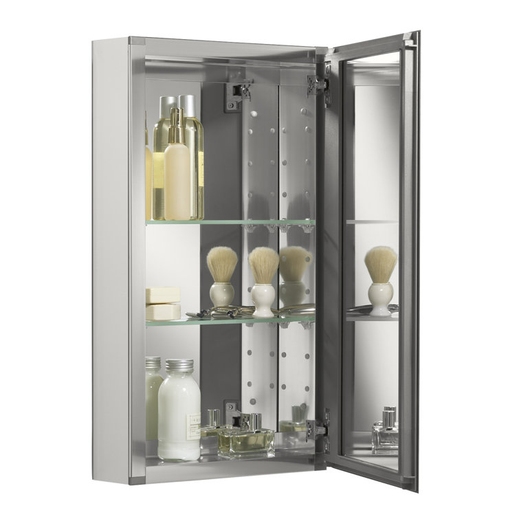 CLC 15" x 26" Frameless Aluminum Medicine Cabinet with Beveled Mirror