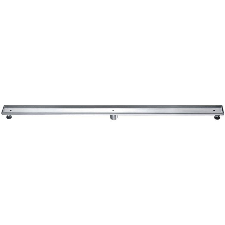 59'' Stainless Steel Linear Shower Drain with Removable Basket Strainer