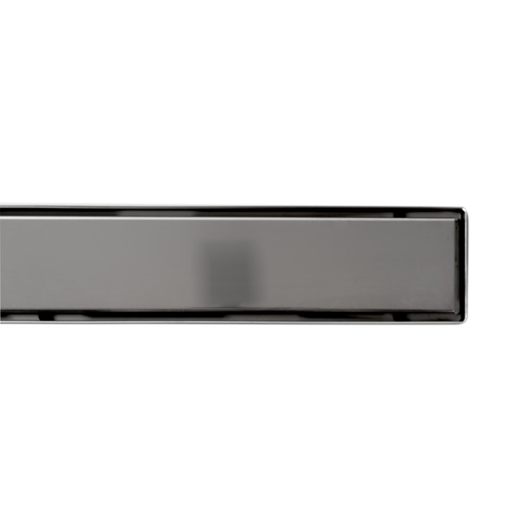 47" Polished Stainless Steel Linear Shower Drain with Solid Cover