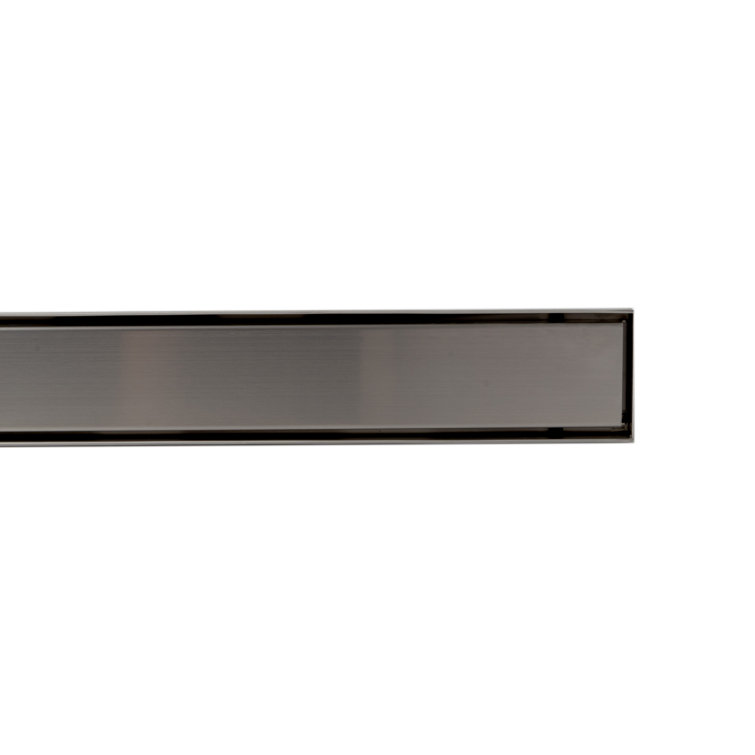 59'' Brushed Stainless Steel Linear Shower Drain with Solid Cover