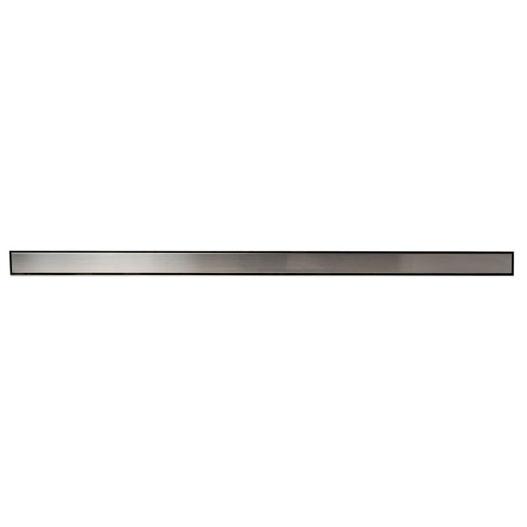 59'' Brushed Stainless Steel Linear Shower Drain with Solid Cover