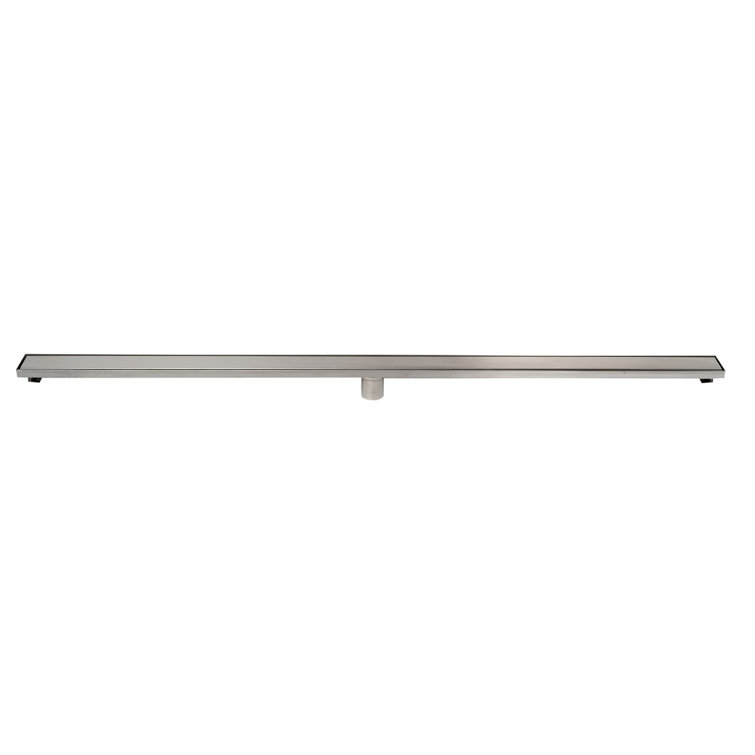 59'' Brushed Stainless Steel Linear Shower Drain with Solid Cover