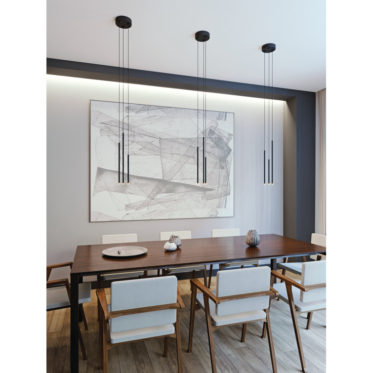 Sleek Polished Chrome 18" LED Pendant with Adjustable Cable