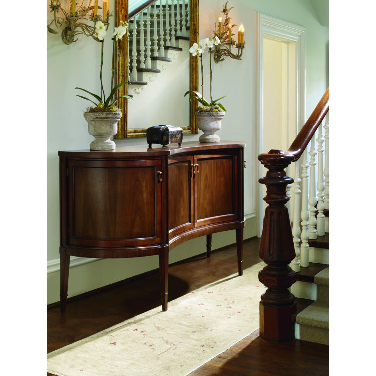 Bridgeton Dark Brown Wood 66.5" Wide Buffet Table