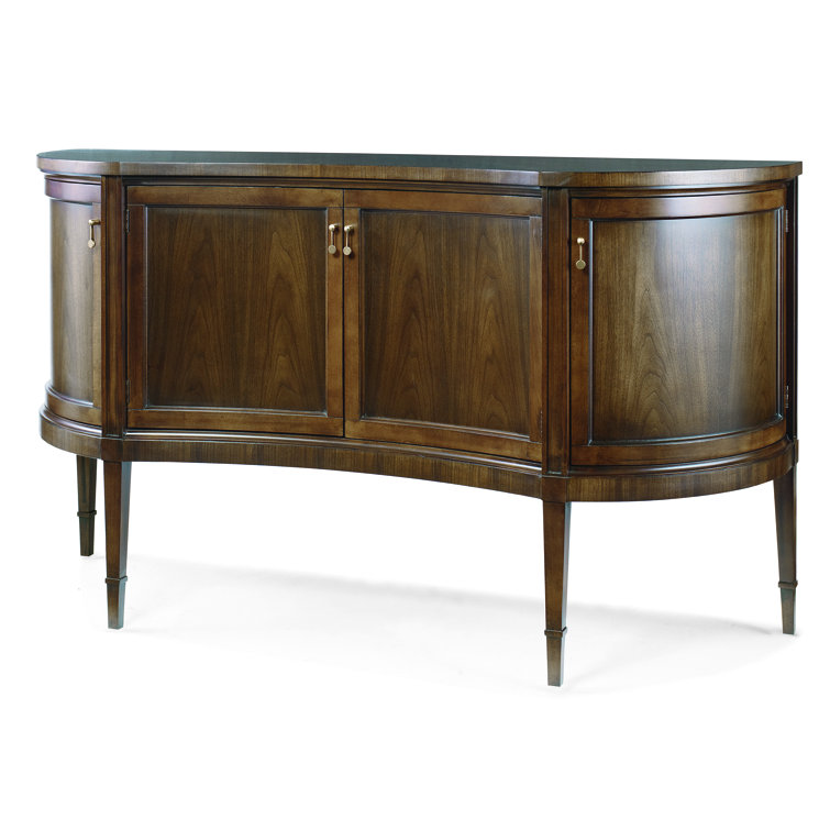 Bridgeton Dark Brown Wood 66.5" Wide Buffet Table