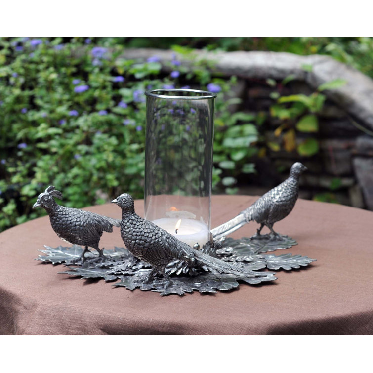 Clear Glass Tabletop Hurricane Candle Holder