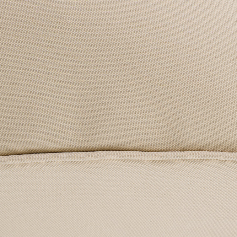Antique Beige Polyester Outdoor Lounge Chair Back Cushion