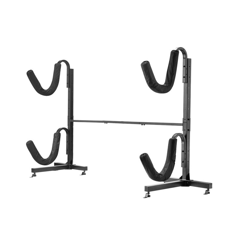 Heavy Duty Black Powder Coated Steel Kayak Storage Rack