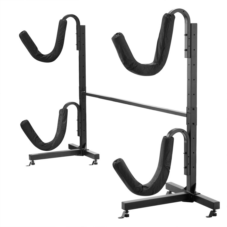 Heavy Duty Black Powder Coated Steel Kayak Storage Rack