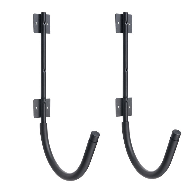 Black Powder-Coated Steel Heavy Duty Kayak Storage Hooks