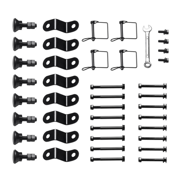 Orange Iron Dual Kayak Storage Rack with Padded Arms