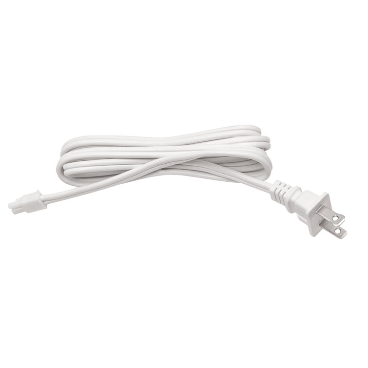 Vera 60" White Resin Under Cabinet Cord and Plug