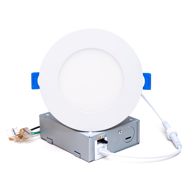 4'' White Ultra-Slim Dimmable LED Recessed Lighting Kit