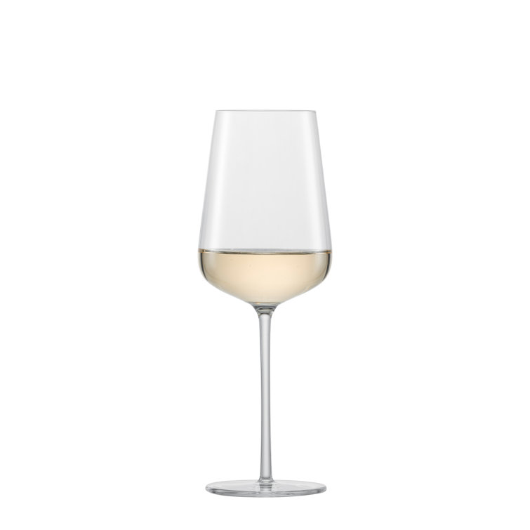 Clear Titanium Crystal White Wine Glass Set