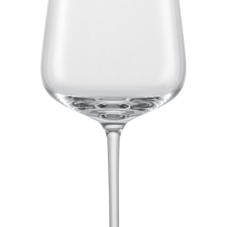 Clear Titanium Crystal White Wine Glass Set