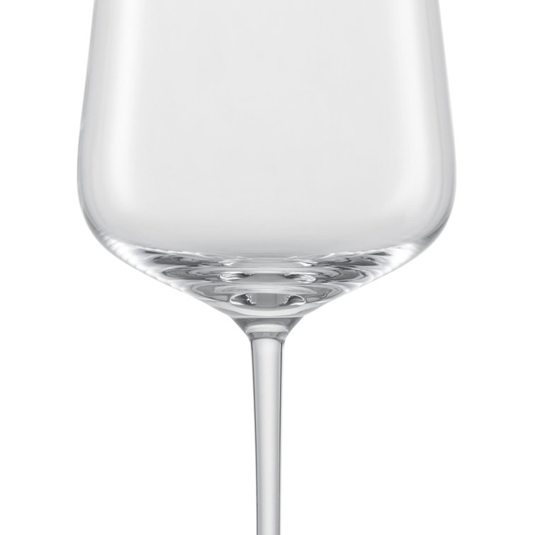 Vervino 16.5 Oz Clear Titanium Crystal Wine Glass Set of 6