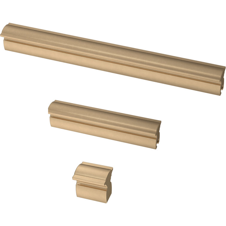 Classic Curve Bronze Adjustable Cabinet Drawer Pulls with Mounting Hardware