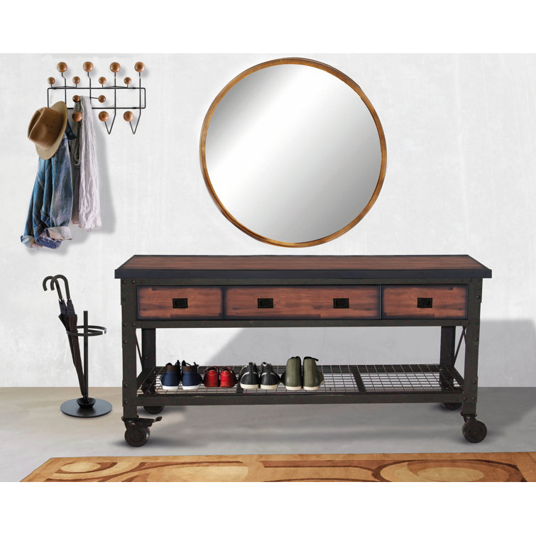 Duramax 72" Black Steel and Wood Rolling Workbench