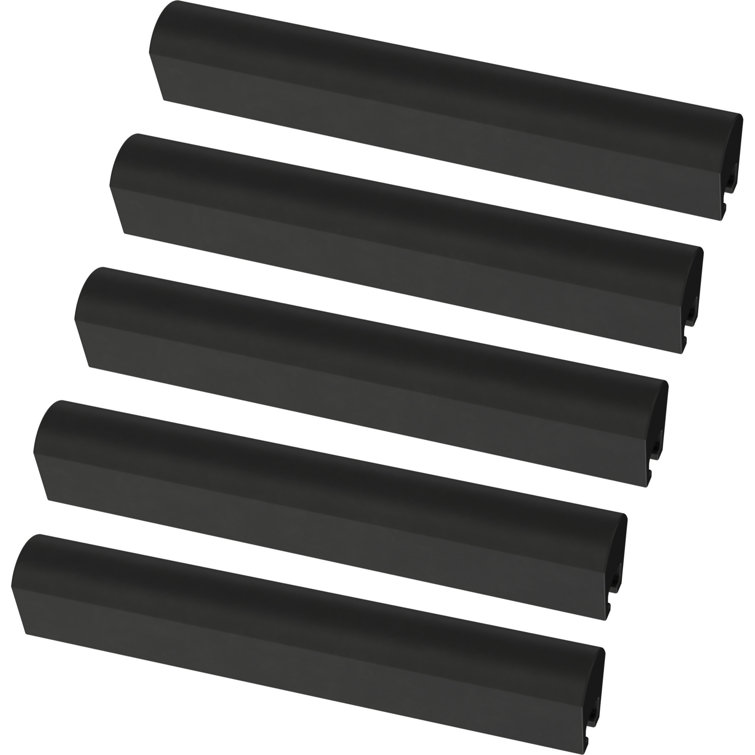 Matte Black Adjustable Brass Cabinet Drawer Pulls with Mounting Hardware