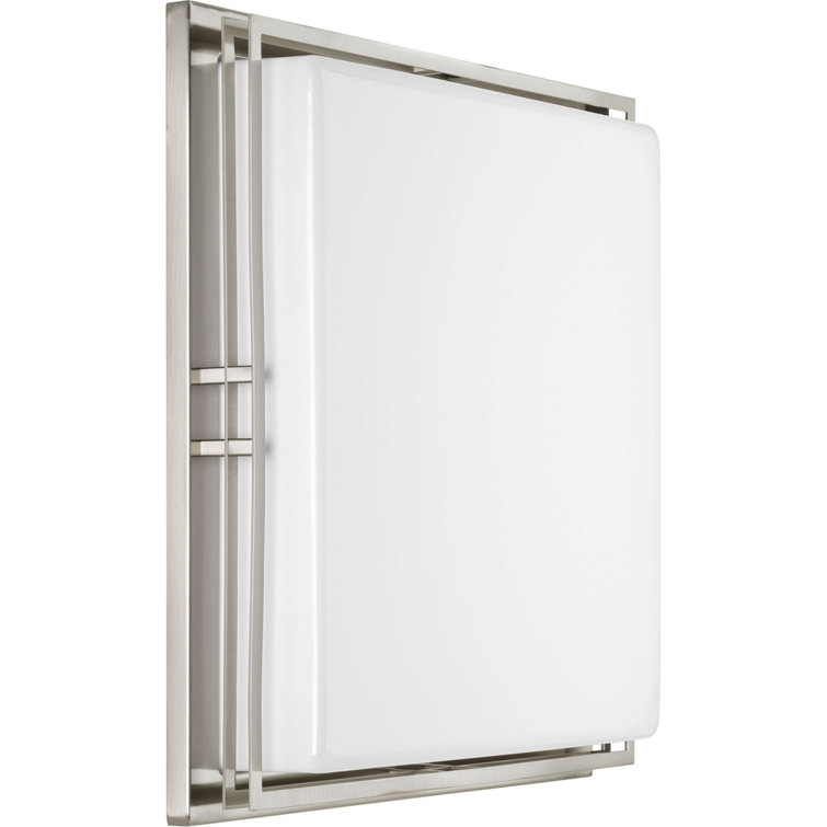 Helm 18" Brushed Nickel LED Flush Mount Light