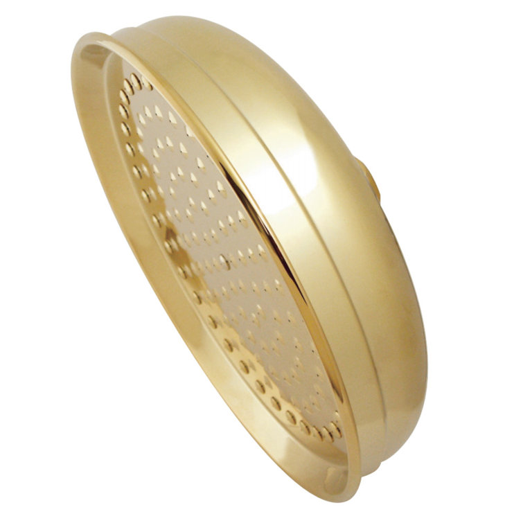 Victorian Polished Brass 10-Inch Round Rain Shower Head