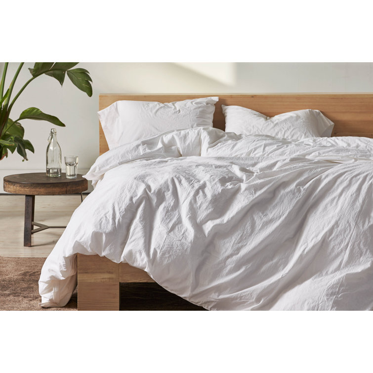 Pewter Organic Cotton Twin Duvet Cover