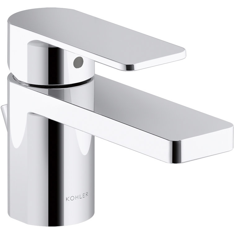 Parallel Polished Chrome Single Hole Bathroom Faucet