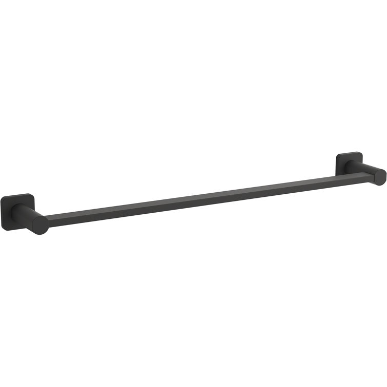 Parallel Matte Black 24-Inch Wall Mounted Towel Bar