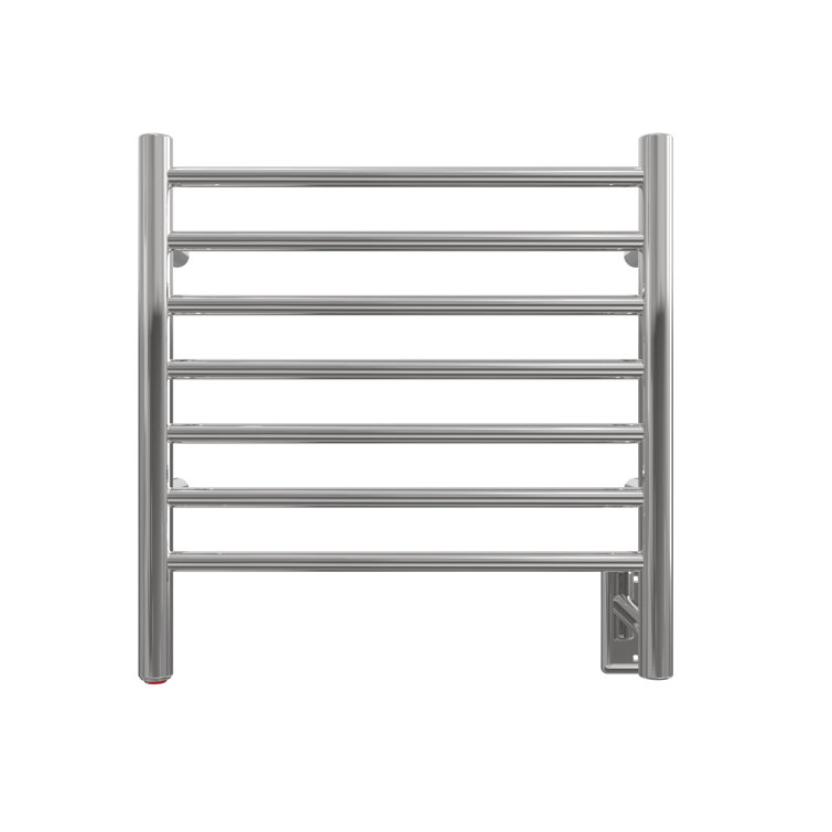 Polished Stainless Steel Wall Mounted 7-Bar Towel Warmer