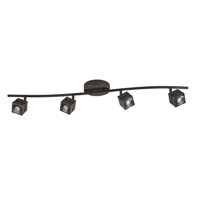 Cantrell Oil-Rubbed Bronze 4-Light LED Track Head
