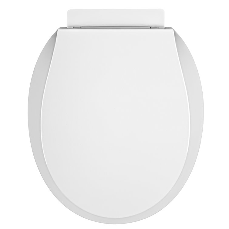 White Round Slow Close Toilet Seat with Lid