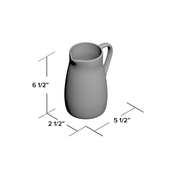 Cypress Grove 12 oz Small Ceramic Pitcher/Creamer in Cream