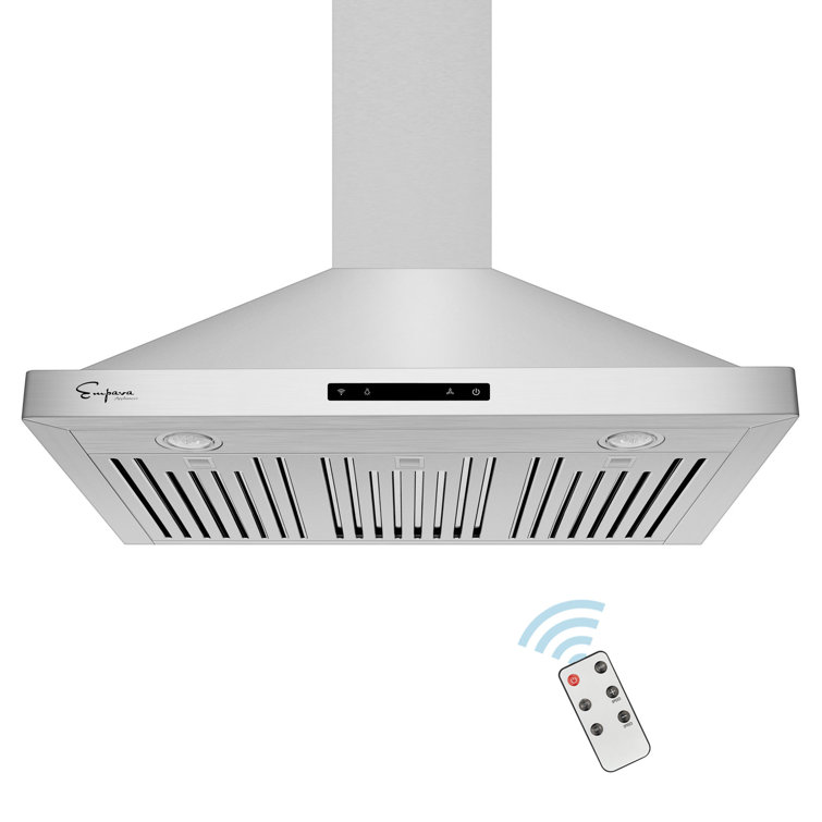 36" Stainless Steel Wall Mount Range Hood with Touch Controls