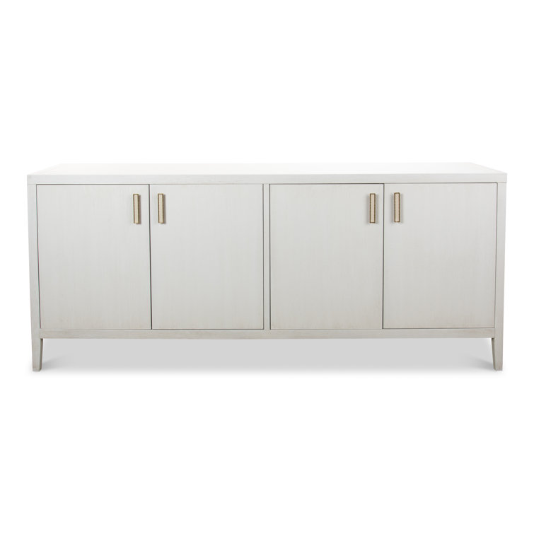 Cortina 80'' White Contemporary Sideboard with Adjustable Shelves
