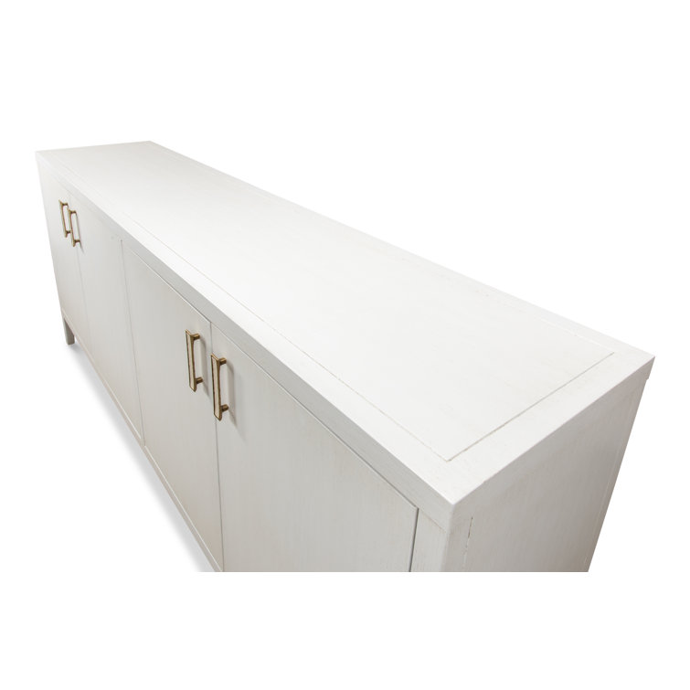 Cortina 80'' White Contemporary Sideboard with Adjustable Shelves