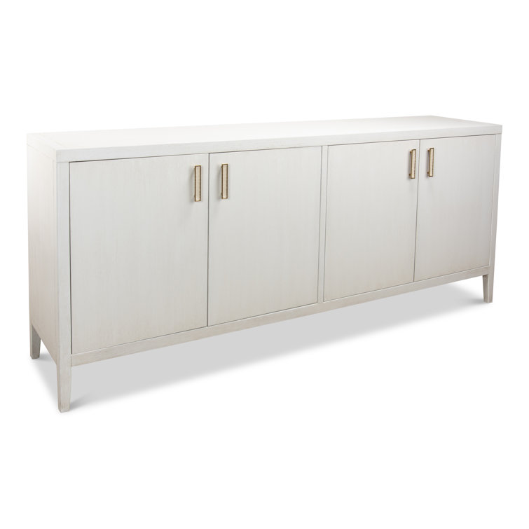 Cortina 80'' White Contemporary Sideboard with Adjustable Shelves