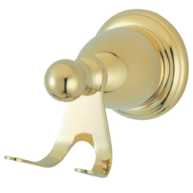 Heritage Polished Brass Wall-Mounted Robe Hook